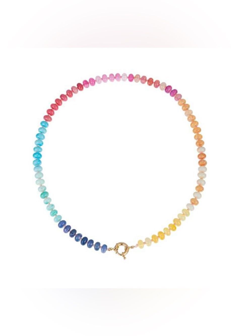 Boho rainbow necklace #2813